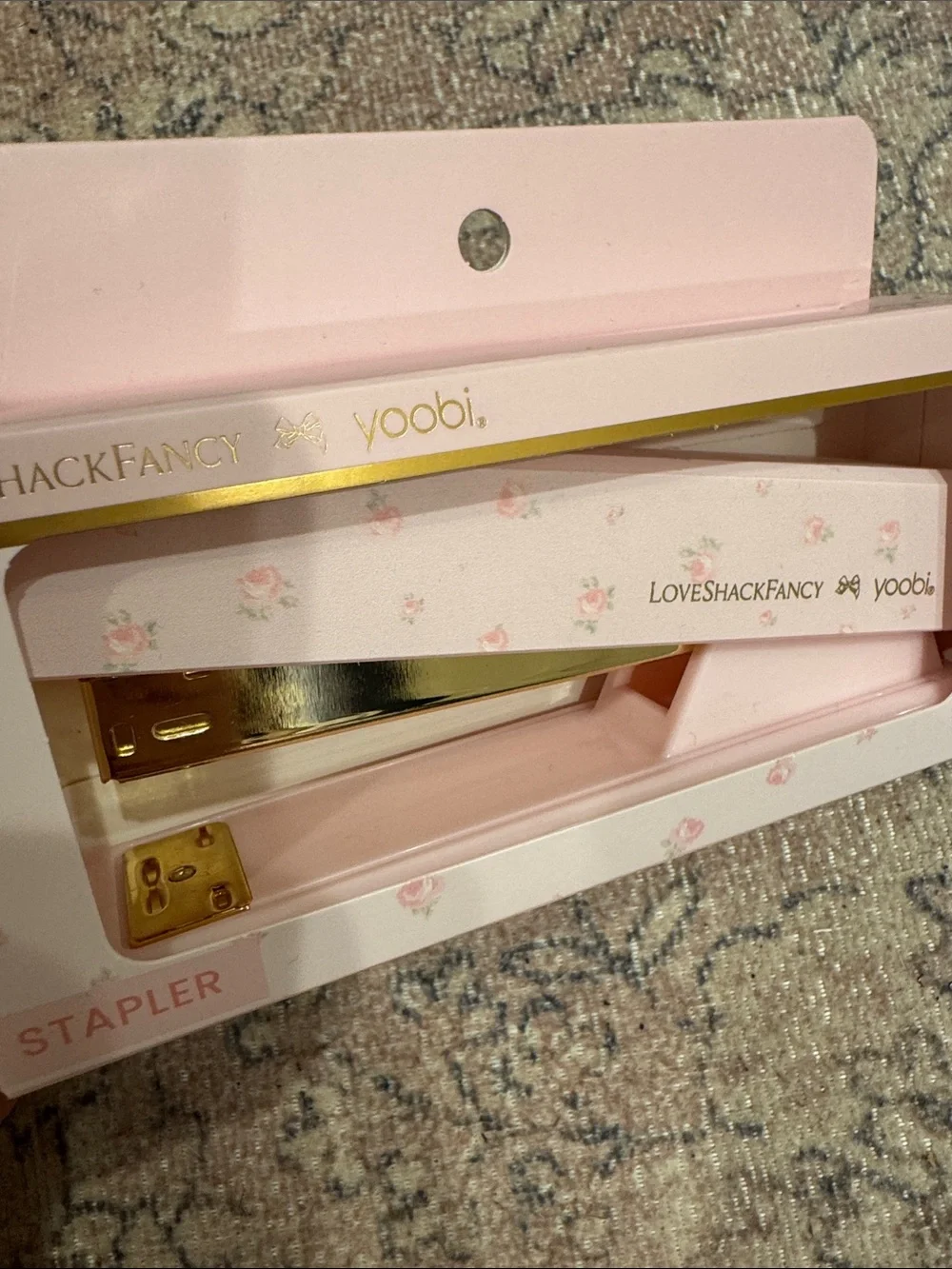 LoveShackFancy compact stapler